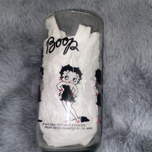 Betty Boop Drinking Glass Tumbler 1993 King Features Vintage